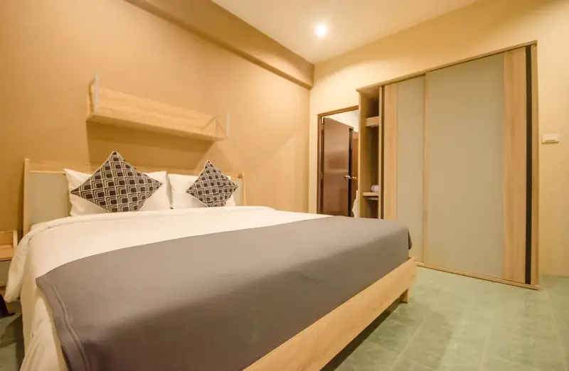 Bedroom with air conditioning
